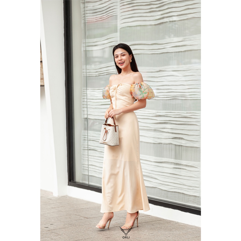 Đầm dài thiết kế tay oganza, Orla Dress - Orli Label
