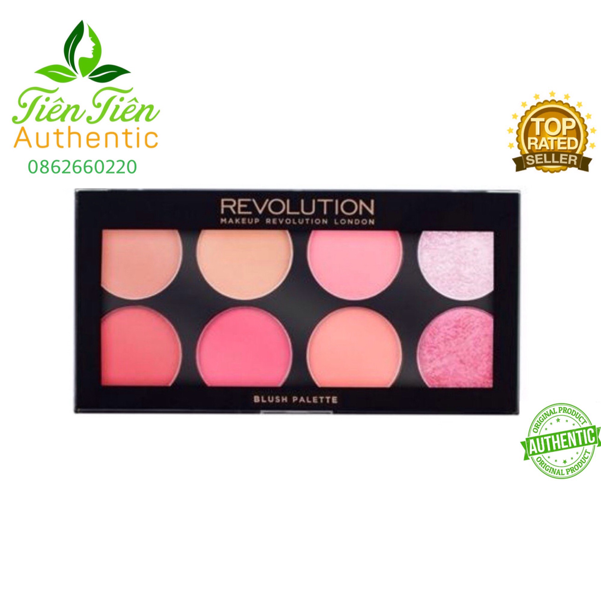 Bảng Phấn Má Hồng 8 Ô Makeup Revolution Sugar And Spice