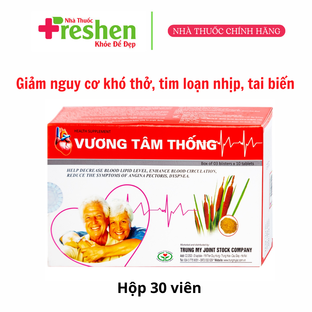 Viên uống Vương Tâm Thống chống bệnh mạch vành, hẹp hở van tim