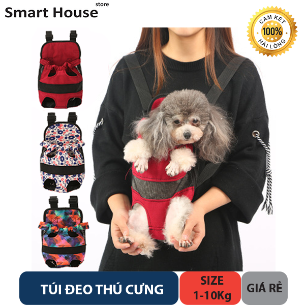 Túi Đeo Thú Cưng - Địu Chó Mèo - Size từ 1-10kg - Phụ Kiện Thú Cưng Giá Rẻ