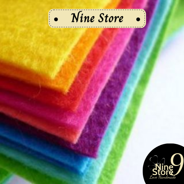 Vải nỉ cứng, vải dạ khổ 90cm làm đồ thủ công handmade, đồ chơi