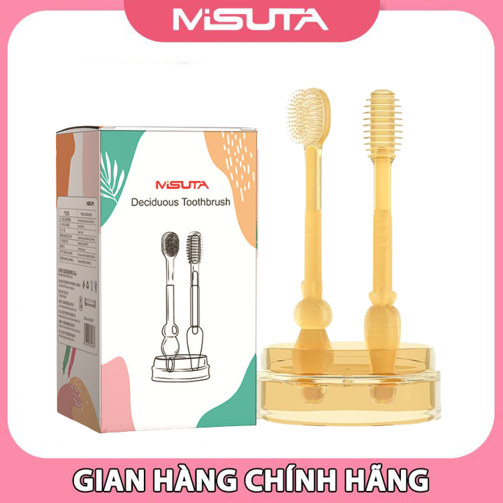 Set bàn chải đánh răng và rơ lưỡi chất liệu silicon an toàn cho bé