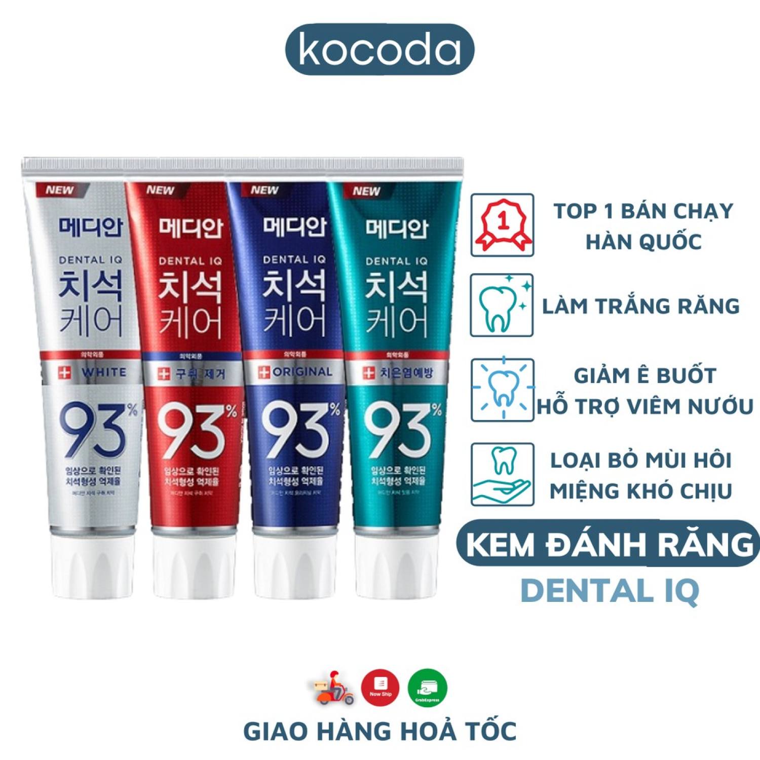 Kem đánh răng Median Dental IQ Hàn Quốc 120g trắng sáng vượt trội