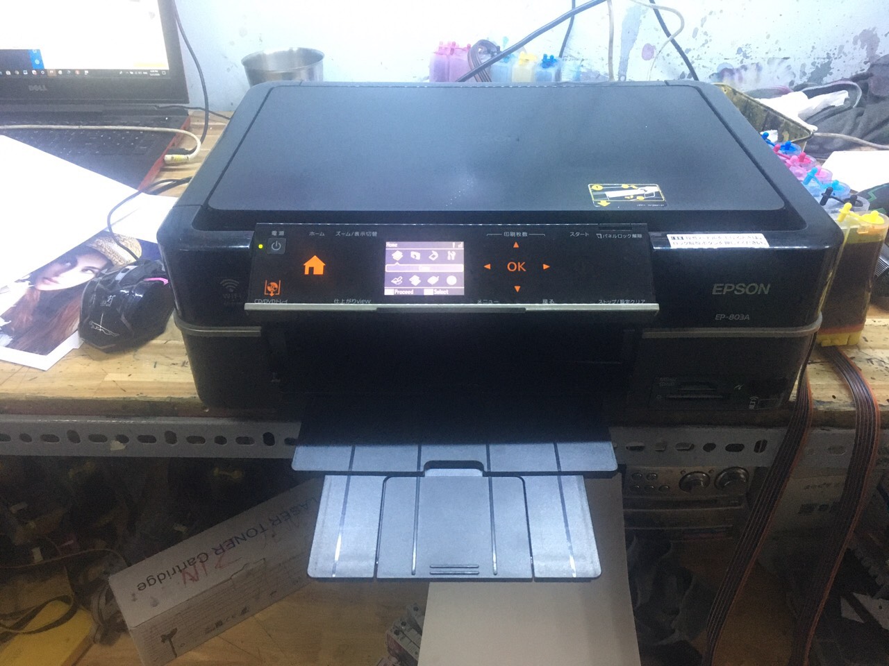 [HCM][Trả góp 0%]Máy in Epson 803a - Gắn hệ thống mực dầu pigment Uv in ảnh không phai