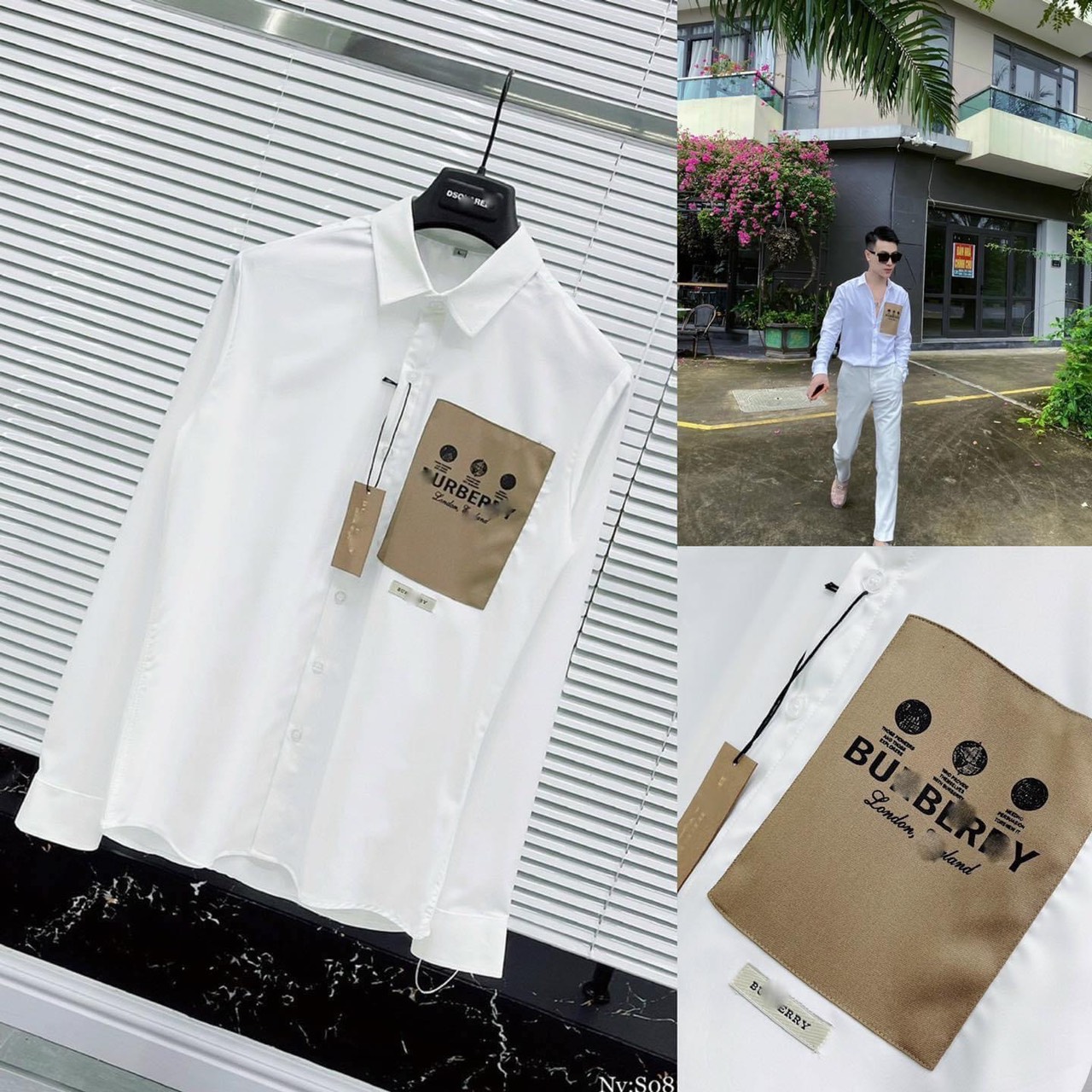 [HCM]Áo sơ mi nam cổ trụ mẫu mới kiểu dáng thời trang phong cách mới