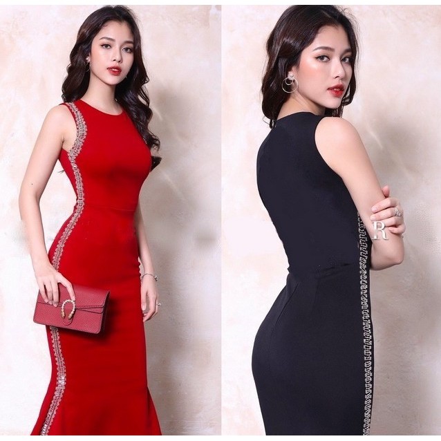 Đầm thun ôm body thiết kế dạ hội dự tiệc đuôi cá * 2279
