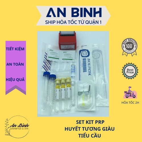 Bộ kit prp tách huyết tương giàu tiểu cầu - set kit prp - an bình phân phối sỉ giá tốt