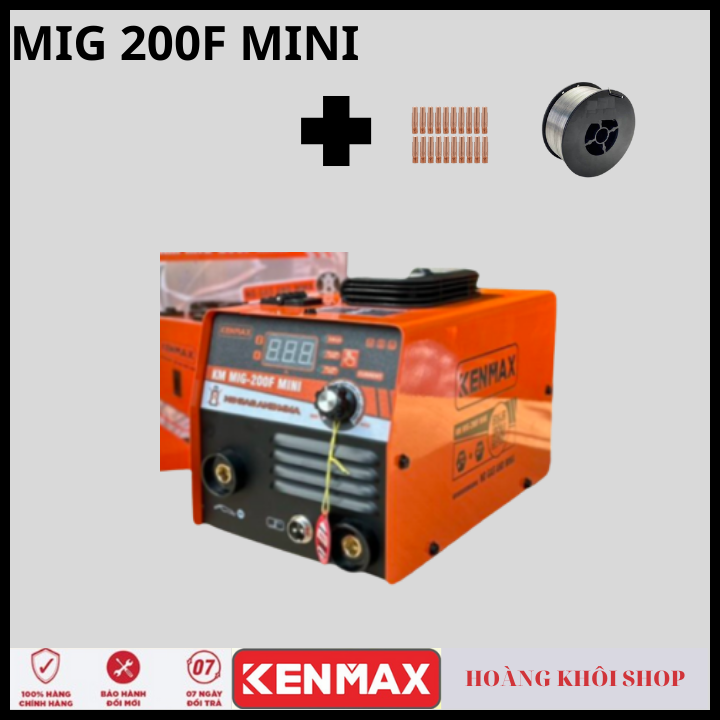 Máy hàn mig không dùng khí kenmax sử dụng cuộn dây 1kg