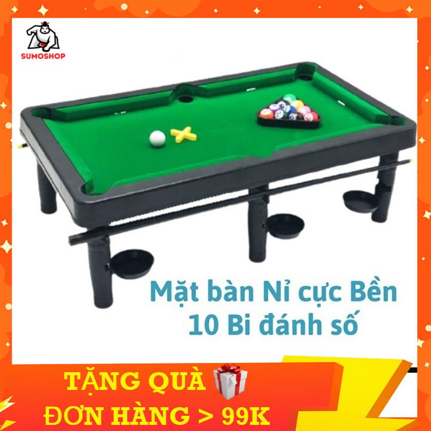 Đồ chơi bàn bida mini kingpower 10 viên bi, chất lượng cao cấp, cho bé thỏa sức vui chơi