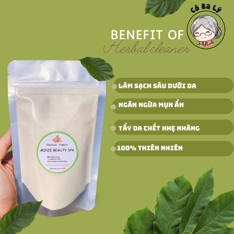 Bột rửa mặt thảo dược 64 vị làm sạch da,tẩy tế bào chết