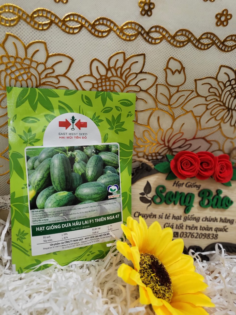 Hạt giống dưa hấu lai F1 Thiên Nga 47 Hai Mũi Tên Đỏ