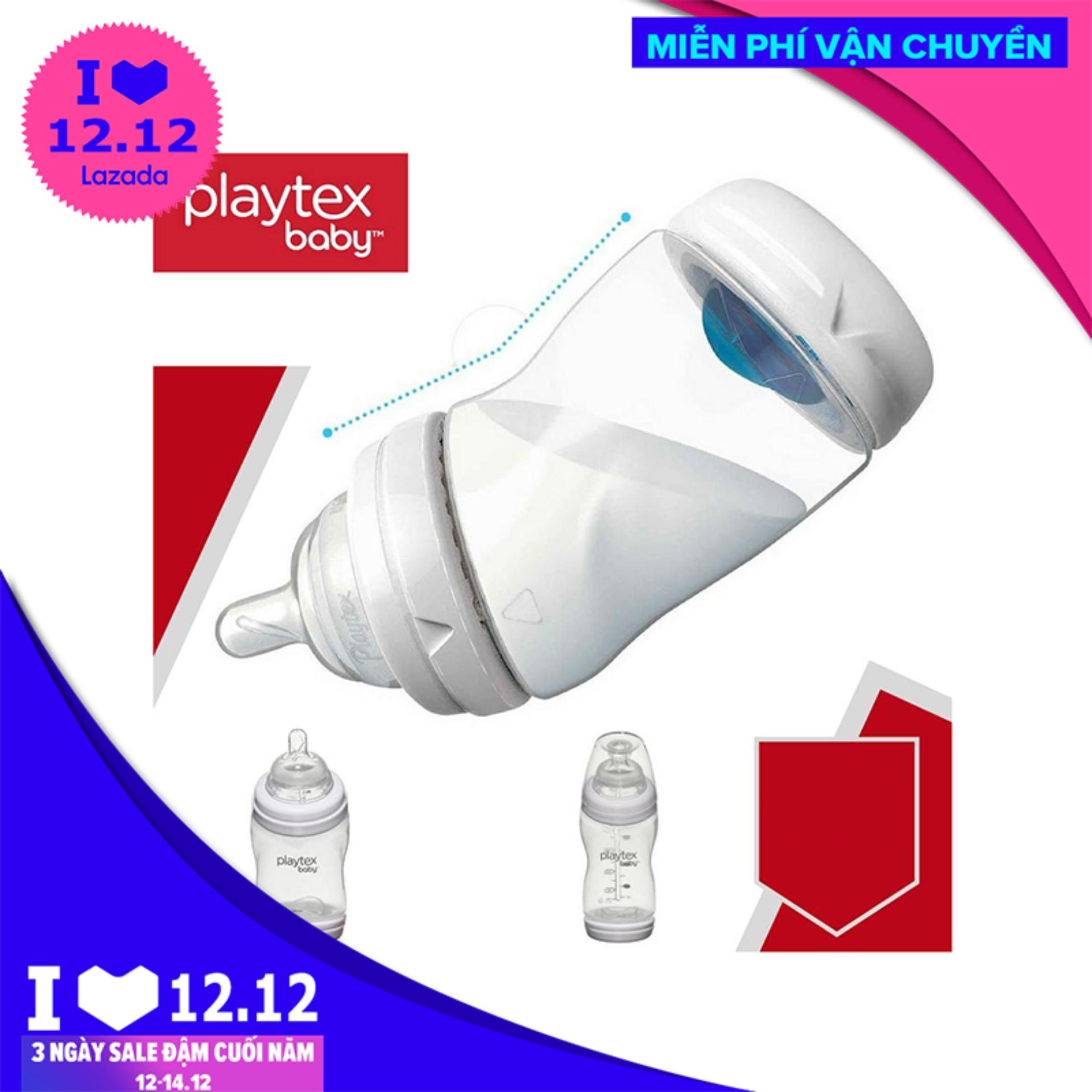 Bình sữa bình bú Playtex 200ml cổ rộng
