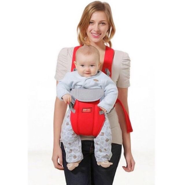 Địu Ngồi 4 Tư Thế, Địu Em Bé Đa Chức Năng(màu ngẫu nhiên)-Địu Trẻ Em 4 Tư Thế Chống Gù Lưng Cho Bé Ngồi Xe Máy An Toàn, NGĂN ĐỂ ĐỒ CHO BÉ TỪ 0- 36 THÁNG