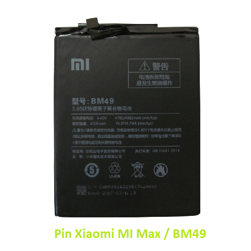 Pin xiaomi mi max bm49
