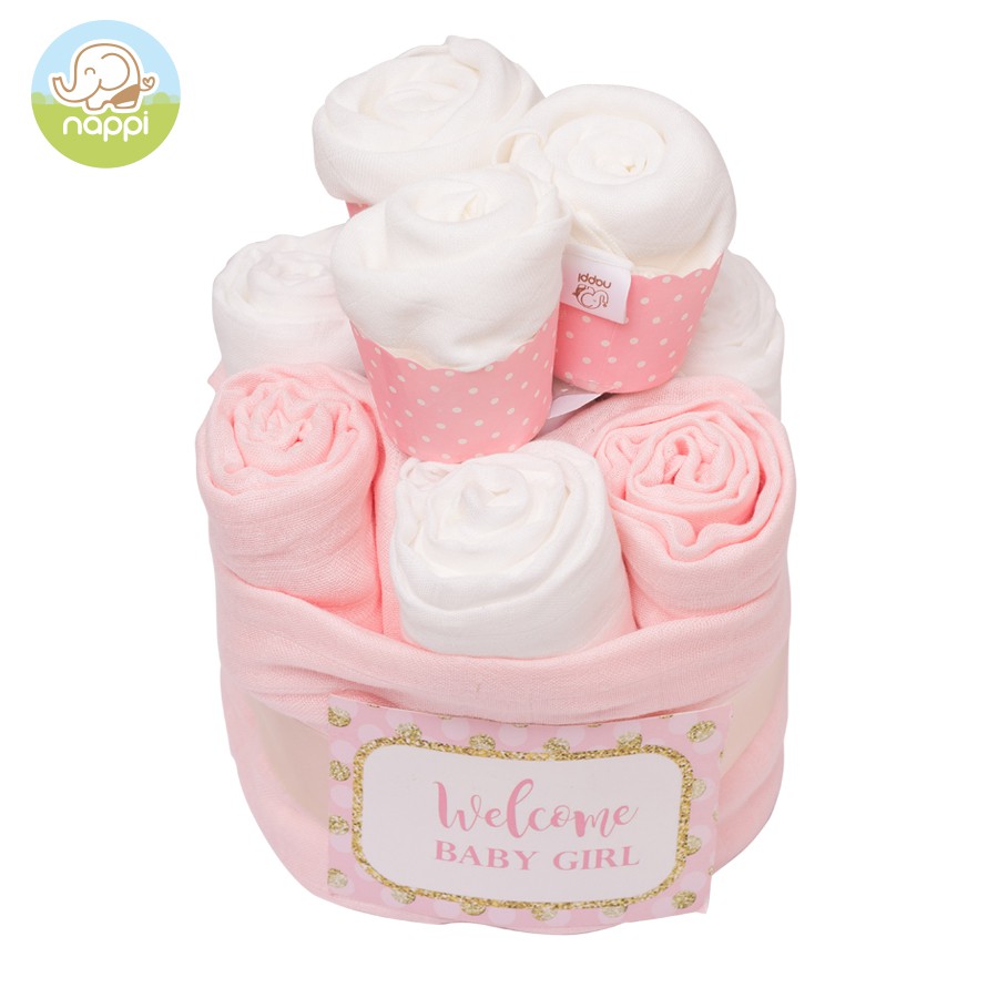 7 khăn đa năng 77x77 cm nappi + 6 khăn sữa nappi