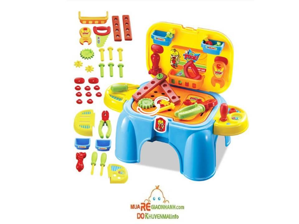 Bộ đồ chơi ghế kết hợp dụng cụ kỹ sư cho bé