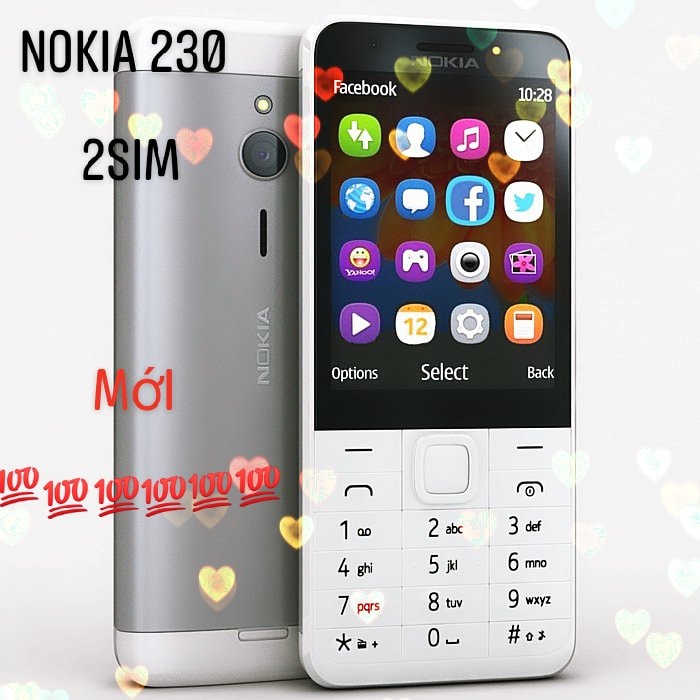 Nokia 230/ 2sim cầm chắc tay/ đủ phụ kiện