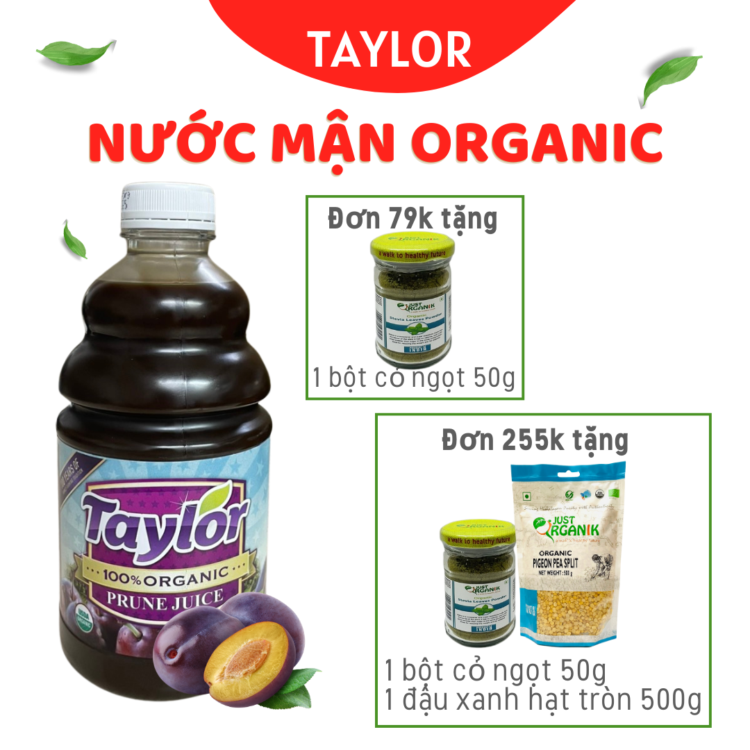 Nước Mận Nước Ép Mận Taylor Tự Nhiên/Hữu Cơ Prune Juice 946ml - Organic Prune Juice