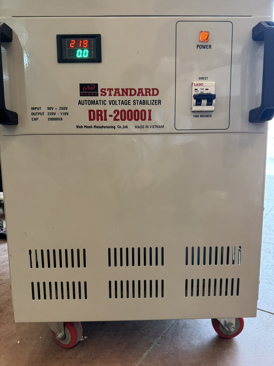 ỔN ÁP STANDARD  20KVA dải 50-250v