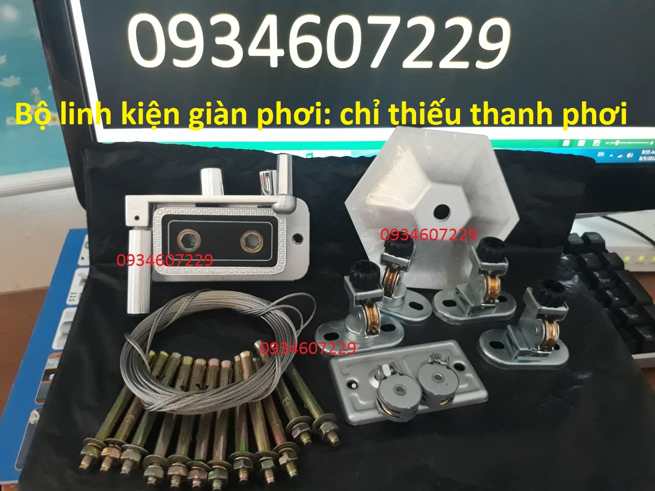 Bộ linh kiện giàn phơi thông minh