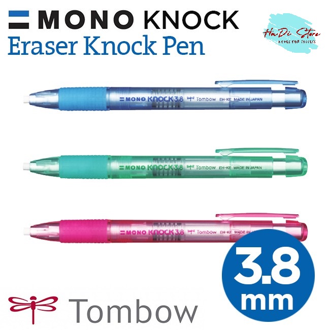 Bút gôm bấm/ ruột gôm thay lõi mono knock