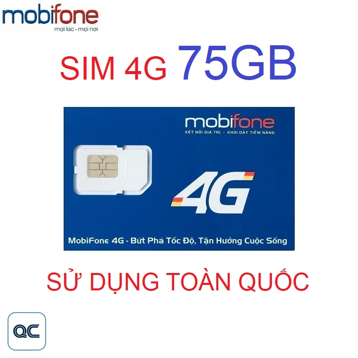 FREESHIP - CHƯA KÍCH HOẠT. Sim 4G 75GB mobifone duy trì 50k miễn phí vận chuyển toàn quốc