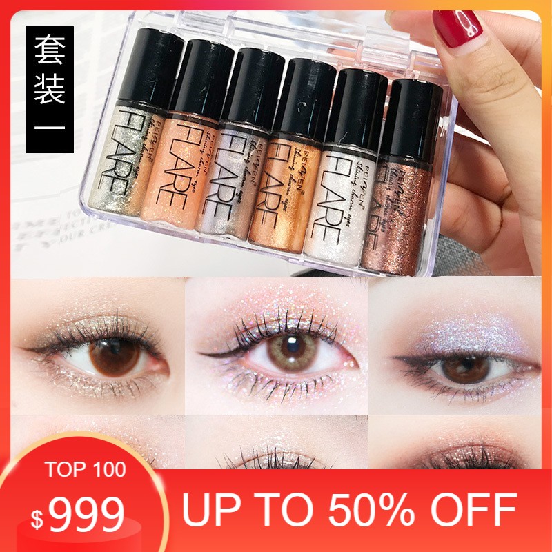 Set kẻ mắt nước nhũ kim tuyến 10 chai