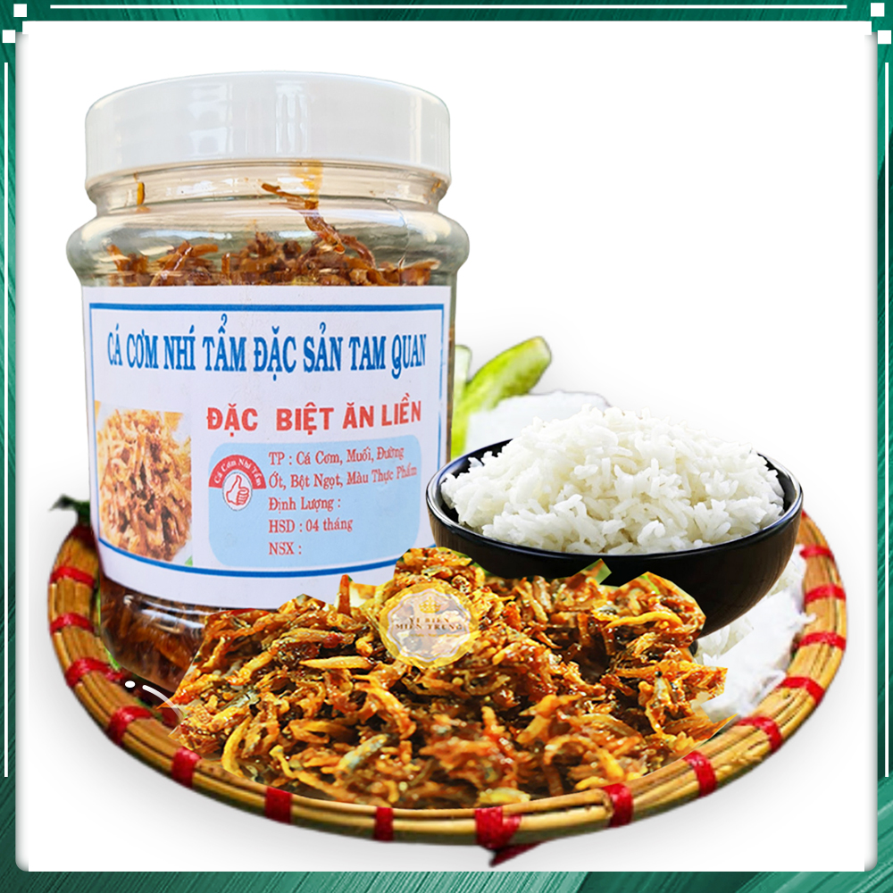 Cá Cơm Rim Tỏi Ớt 250gr Thơm Ngon Chuẩn Vị, cá cơm, cá cơm rim, cá cơm tẩm gia vị, cá cơm sấy giòn, khô cá cơm, khô cá cơm, cá cơm sấy
