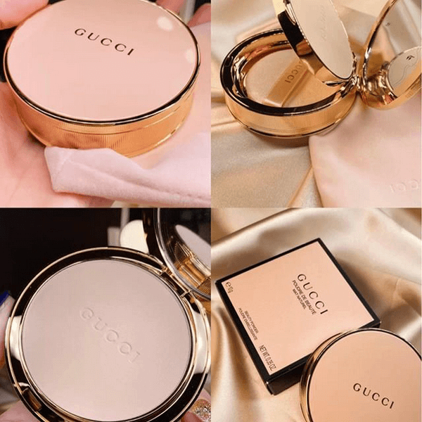 Phấn phủ gucci poudre 01 10g dạng nén de beaute mat naturel powder - đủ bill