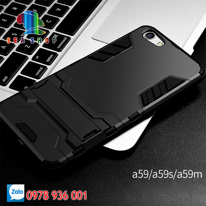 Ốp lưng oppo f3 / a77 iron man chống sốc - siêu bền / ốp chống oppo f3 / case oppo a77 - seashop