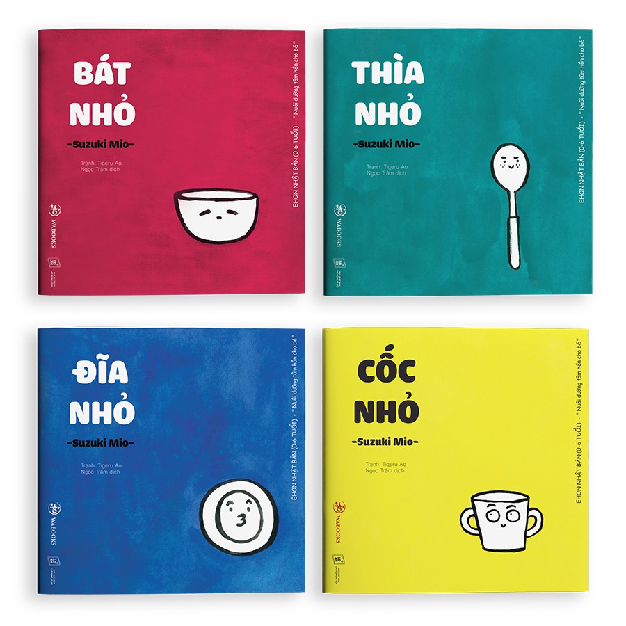 Sách Cho Bé Set 4 Cuốn Ehon Đồ Vật Quanh Bé Cho Bé 0-6 Tuổi