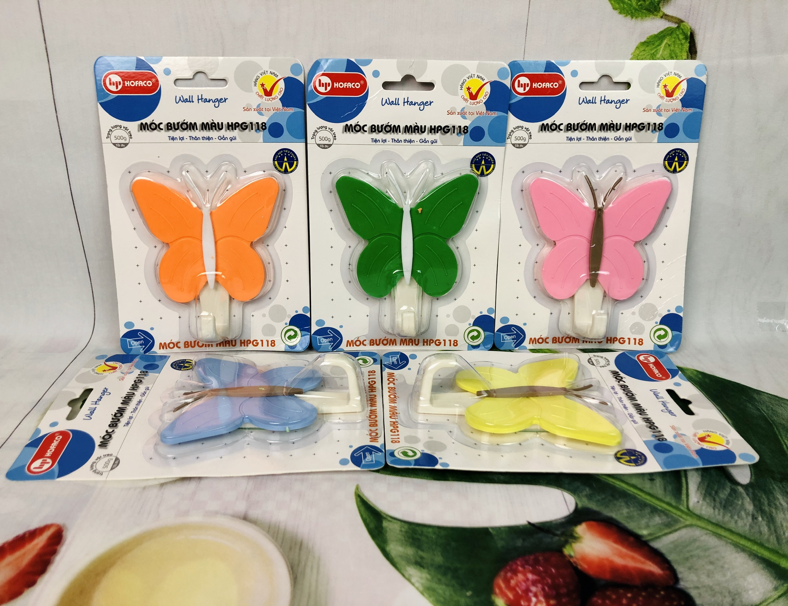 Móc dán tường cao cấp Hofaco – Móc bướm màu HPL118 – Móc dán tường trang  trí hình bướm dễ thương | Lazada.vn
