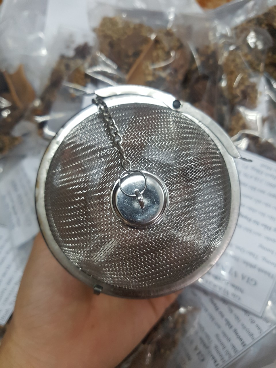 Lồng INOX đựng gia vị Phở A1 cao 5cm, ngang 8cm