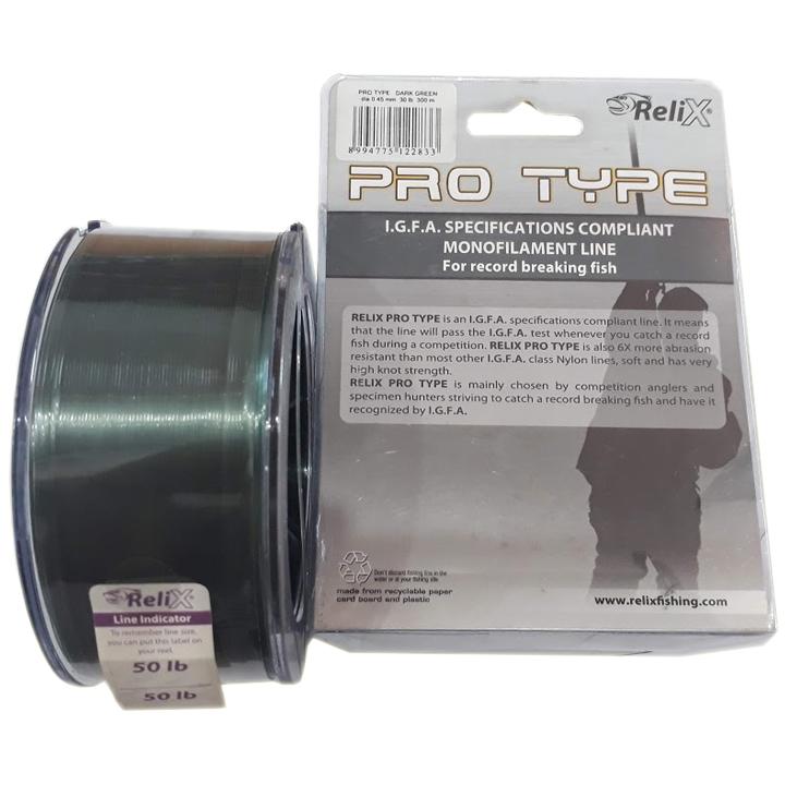 Dây câu cá relix pro type 300 mét