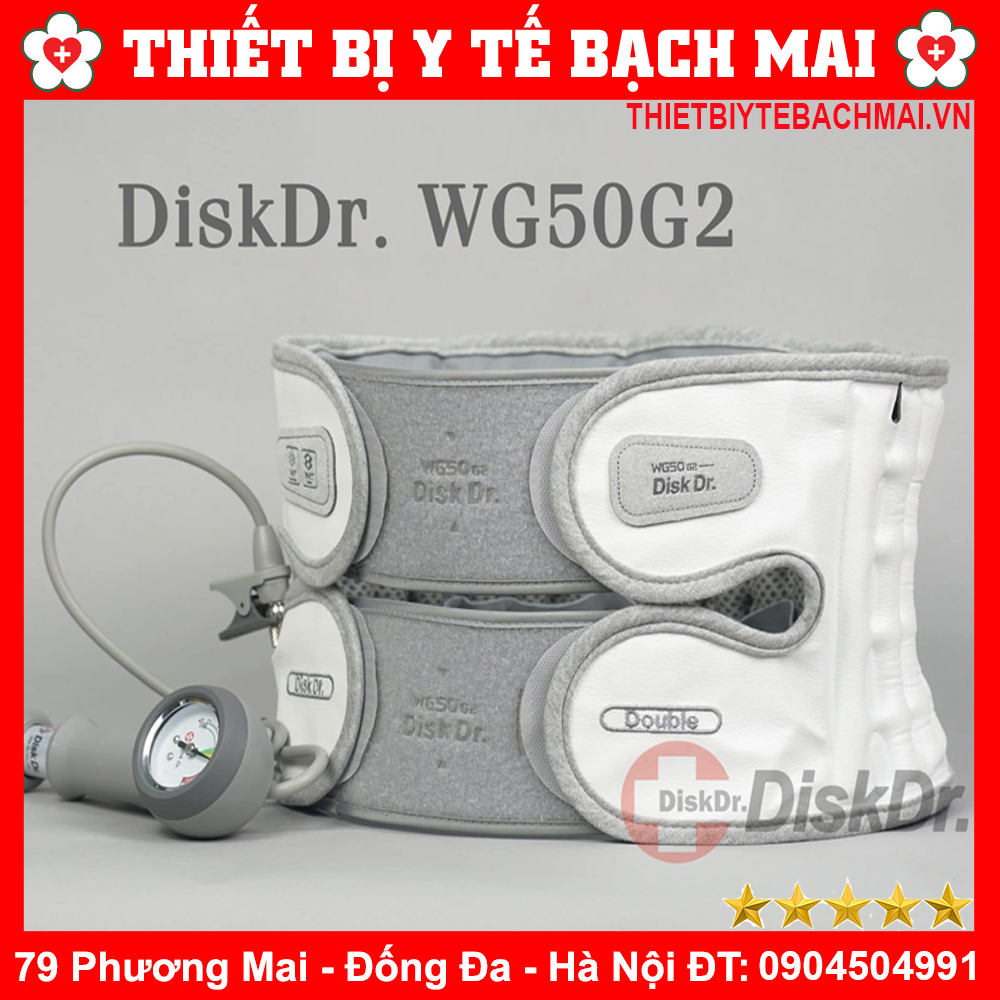 Đai Kéo Giãn Cột Sống Lưng DiskDr WG50 phiên bản mới ĐAI HƠI HÀN QUỐC