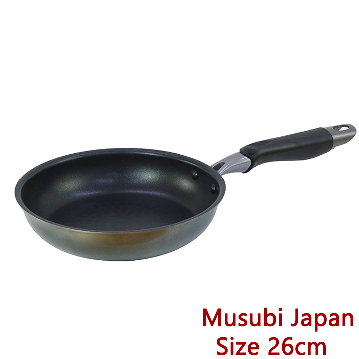 Chảo chống dính 5 lớp cao cấp Musubi Takehara Nhật Bản size 20cm, 26cm Dùng cho mọi loại bếp