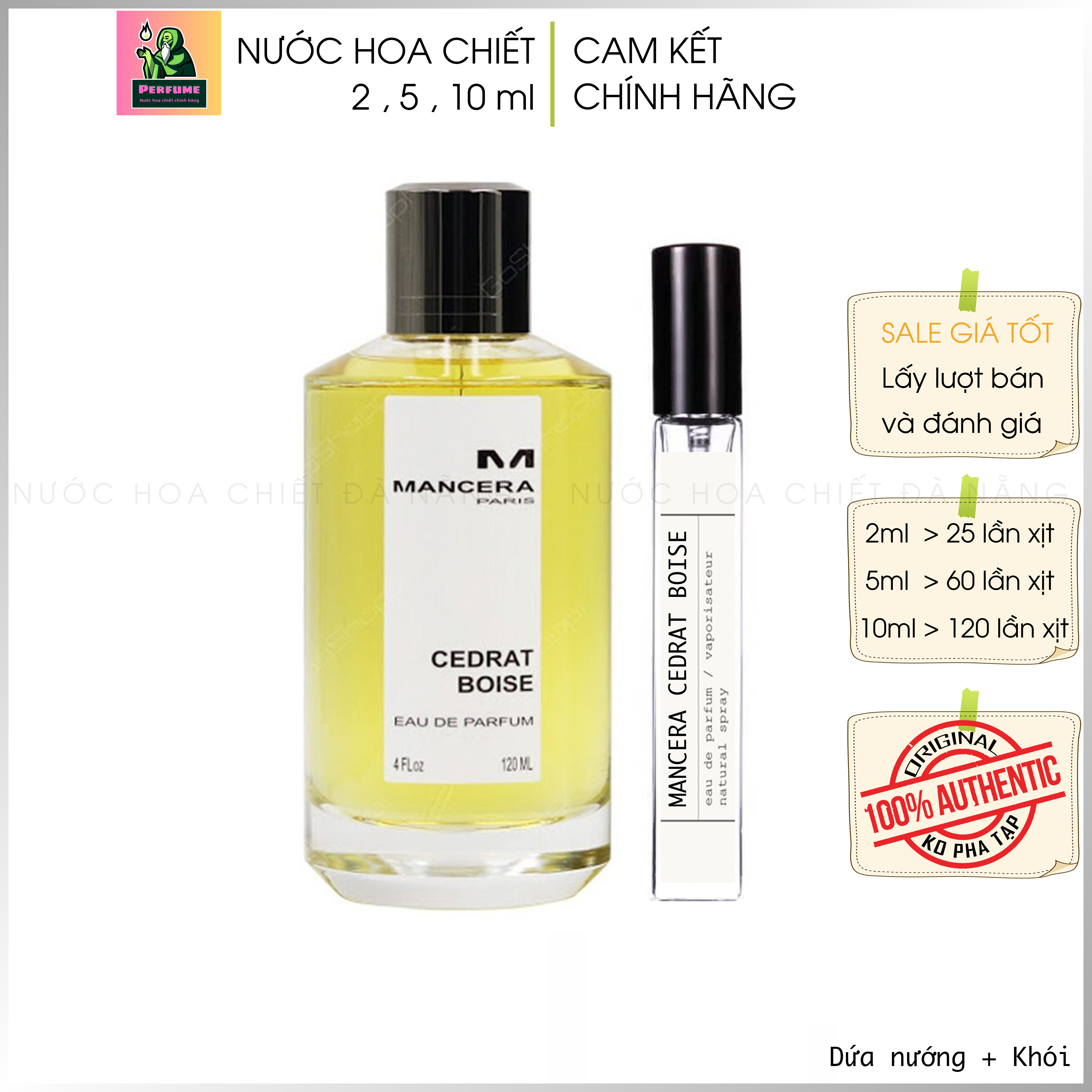 Nước hoa Mancera Cedrat Boise chiết 2 5 10ml || Cam Kết Chính Hãng
