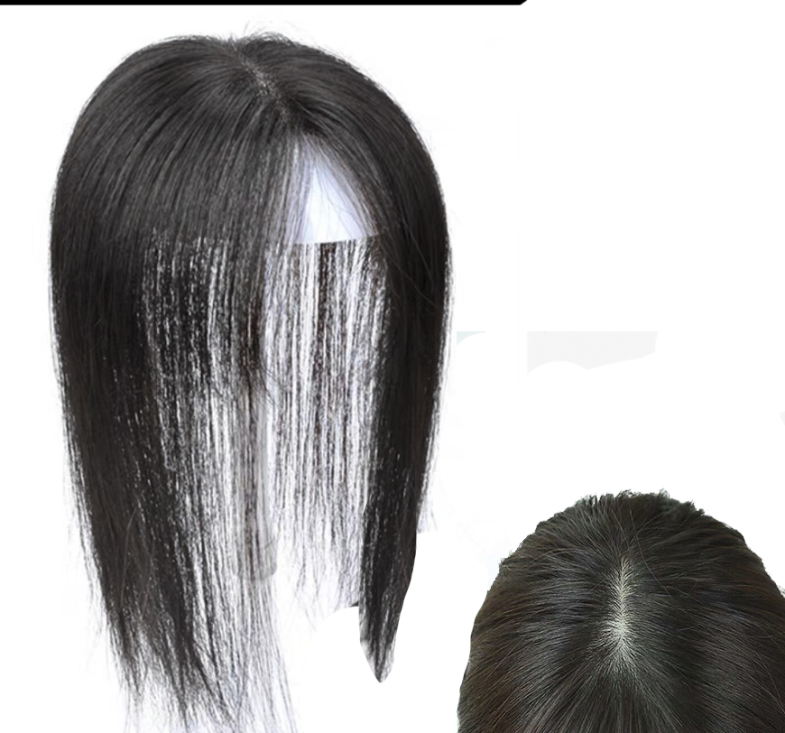 Tóc thật mái hói có da đầu 30cm không mái