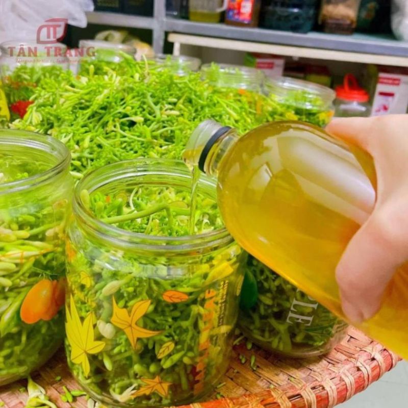 Hoa đu đủ tươi ngâm mật rừng tây bắc