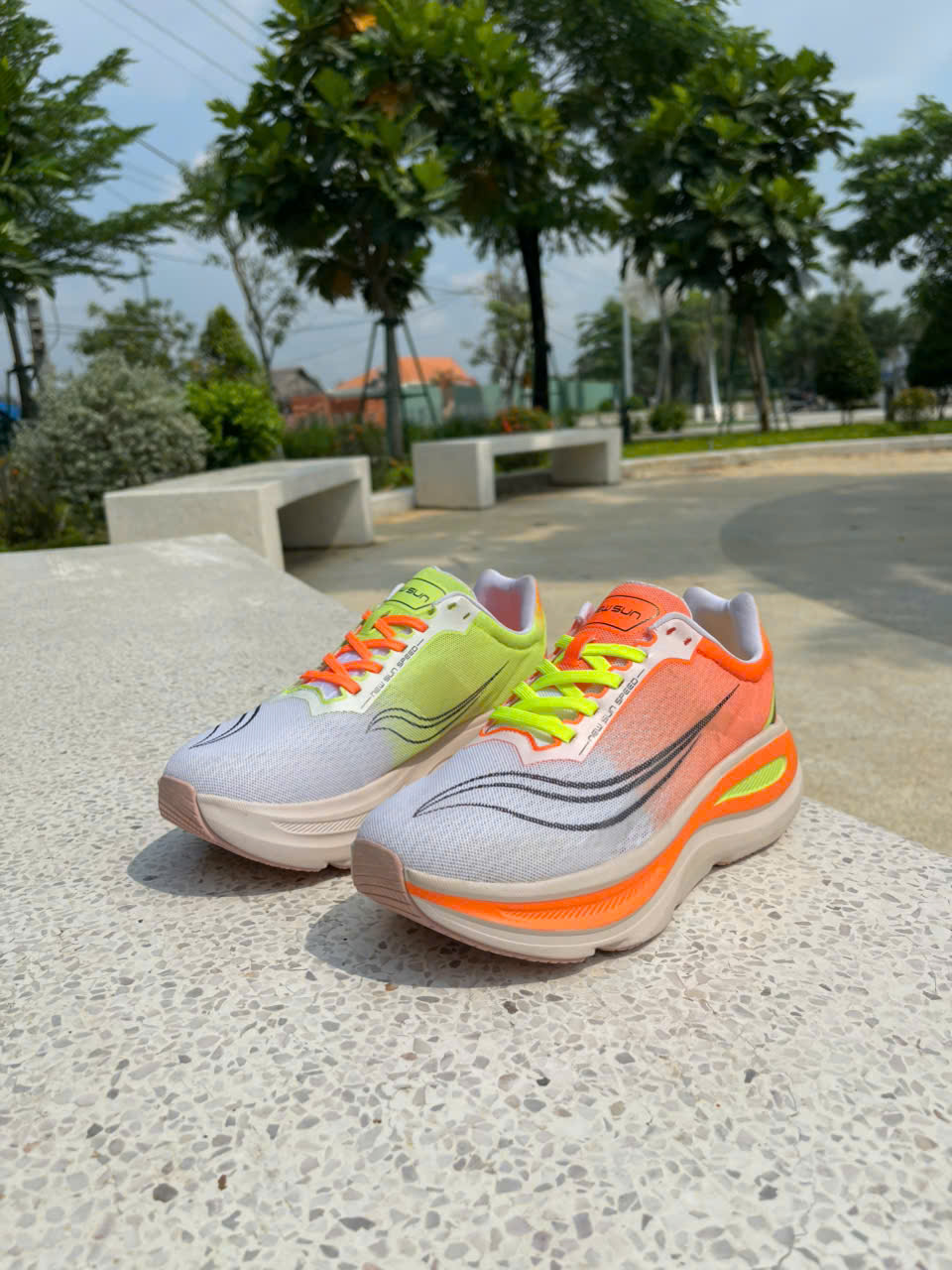 Men's Sports Shoes Aerobic Running Shoes Lightweight Eva Sole Green 021 Sneaker Sport Exercise Running Training Shoes - 2