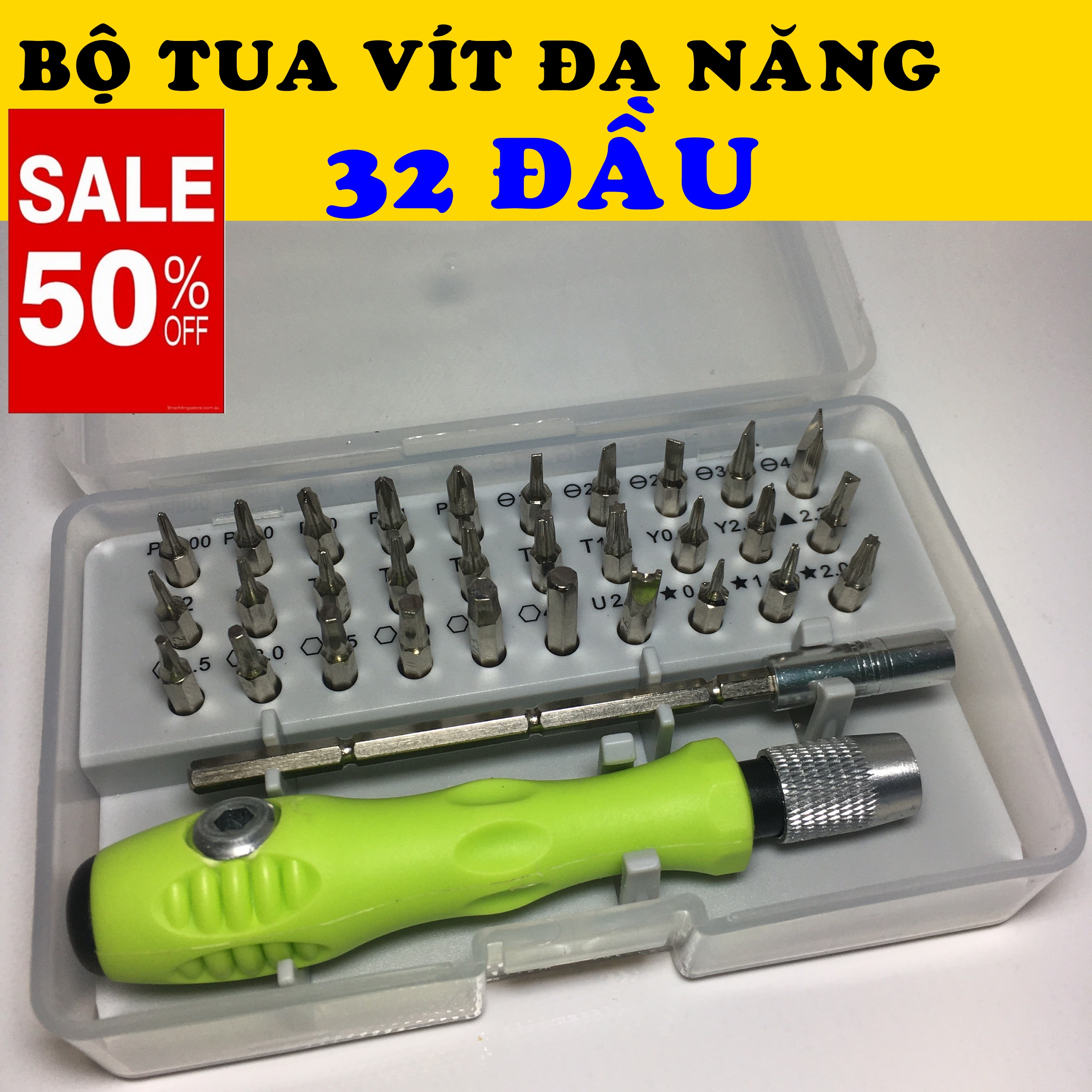 [HCM]Xem Video/Trục Tua Vít Sửa Đồ Điện Gia Đình Gồm 32 Đầu Vít