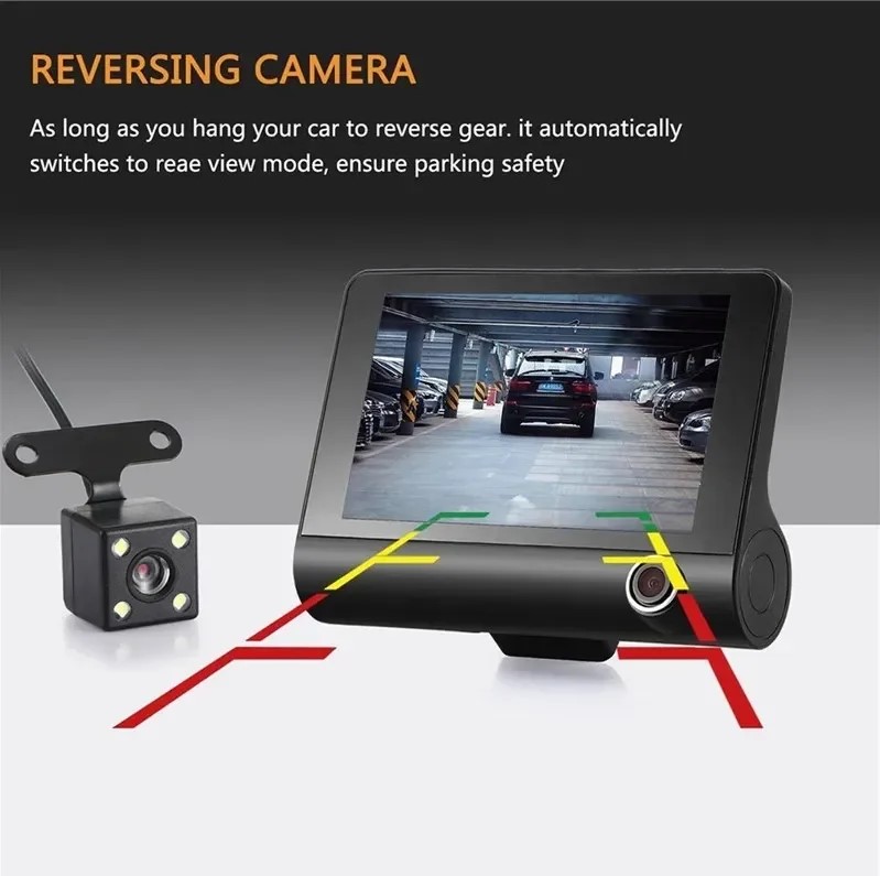 Camera hành trình xe ô tô có thể quay phía trước sau và bên trong xe ô tô