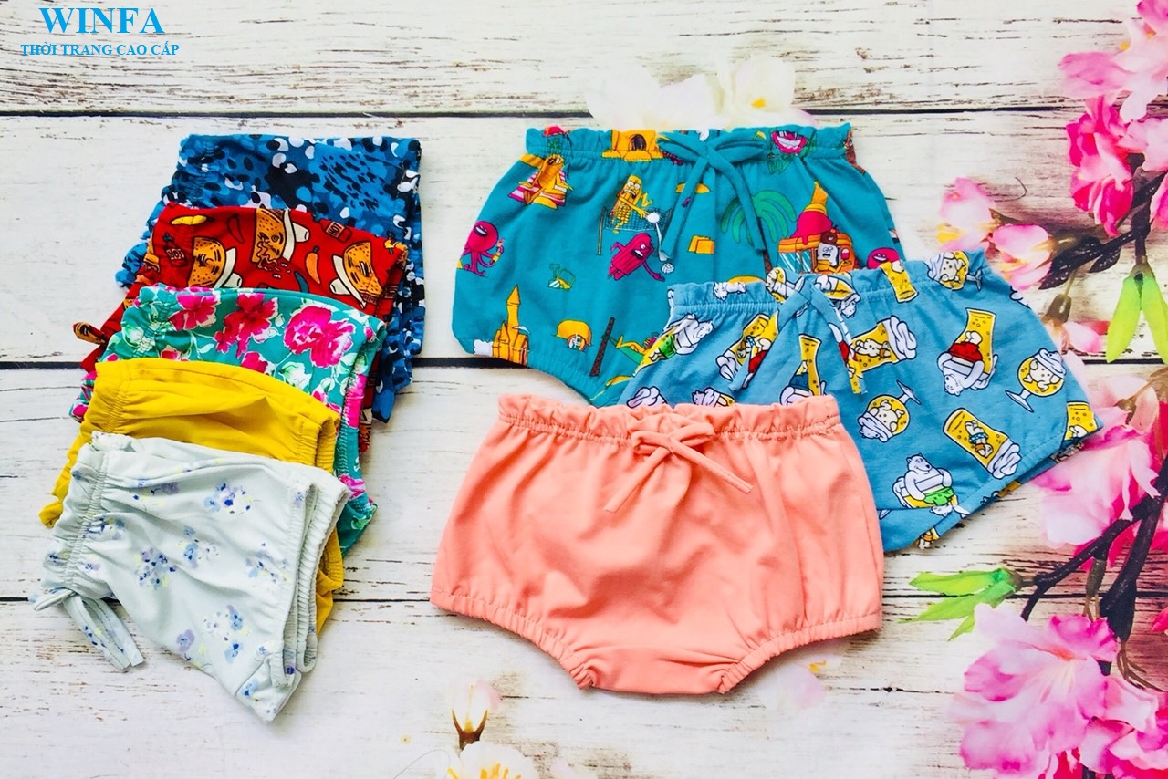 Quần chip bé gái - Quần lót bé gái xinh xắn , quần mặc váy thun coton co giãn 4 chiều, thoáng mát, thấm hút tốt