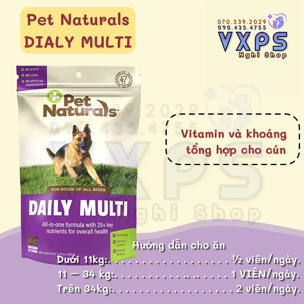 1 viên Vitamin tổng hợp cho chó Multi Daily For Dogs