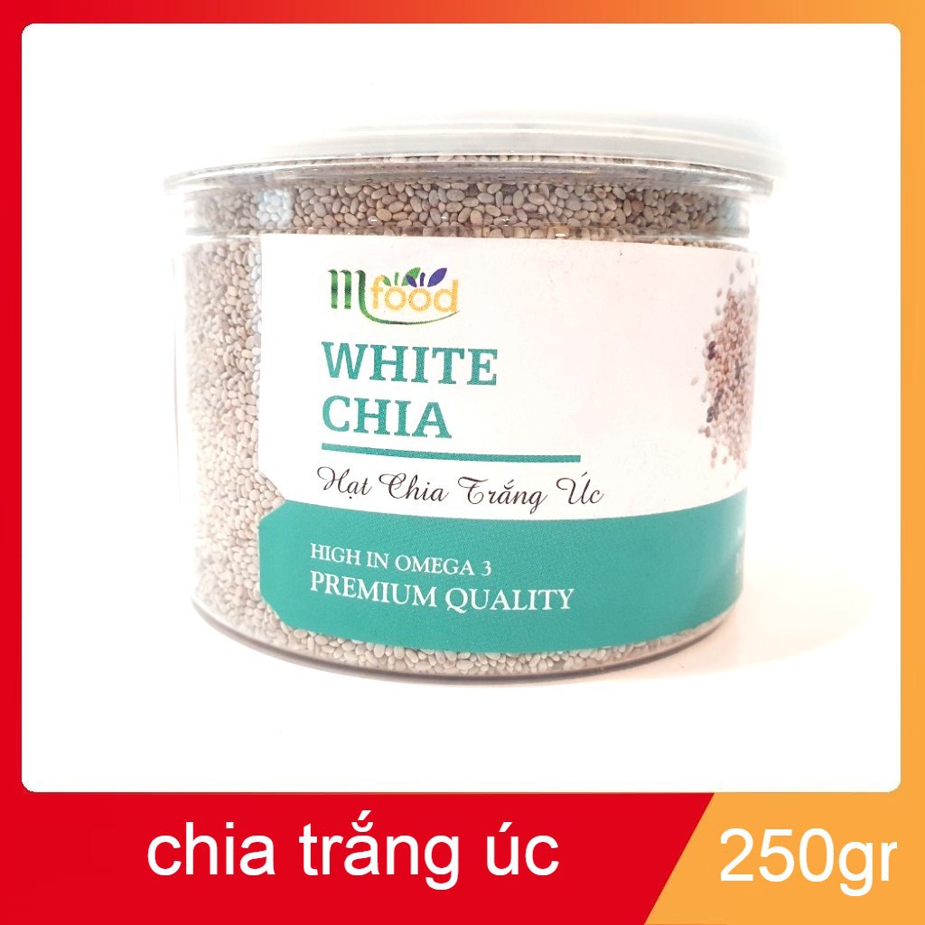 [HCM]Hạt Chia Trắng MFOOD Hũ 250g