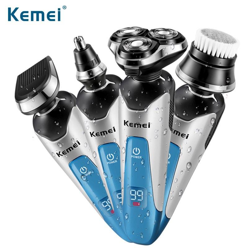 Máy cạo râu 3 lưỡi 4 in 1 kemei 5390 cao cấp