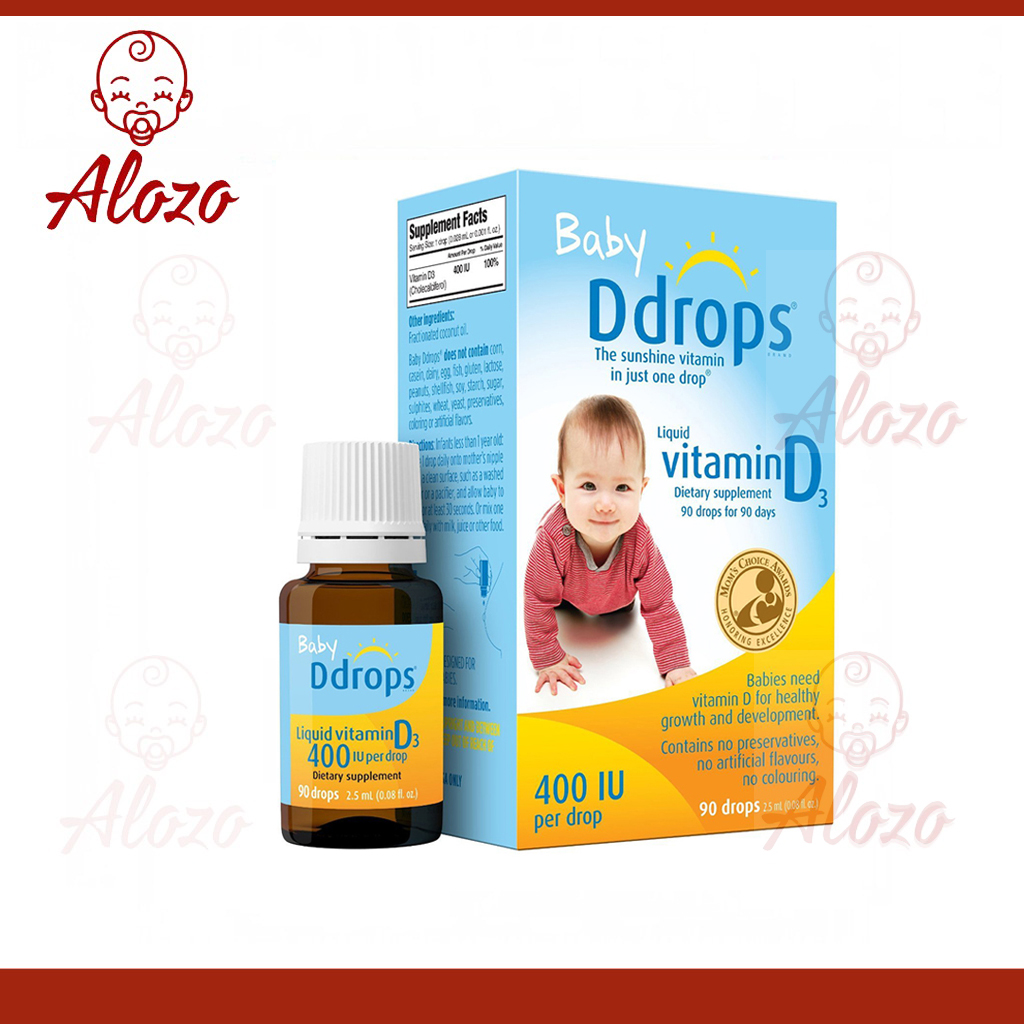 Baby ddrops vitamin d3 của mỹ chotrẻ sơ sinh