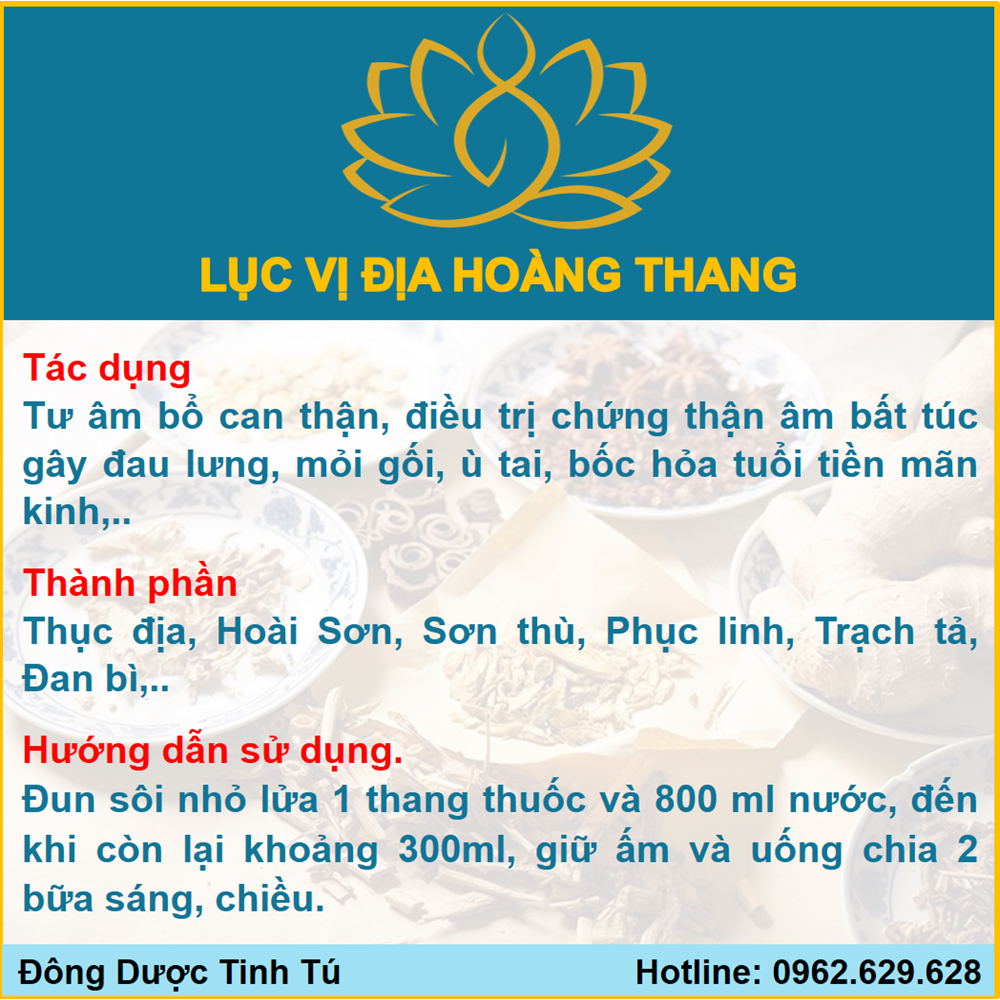 Lục Vị Địa Hoàng Thang Tinh Tú x 10 thang