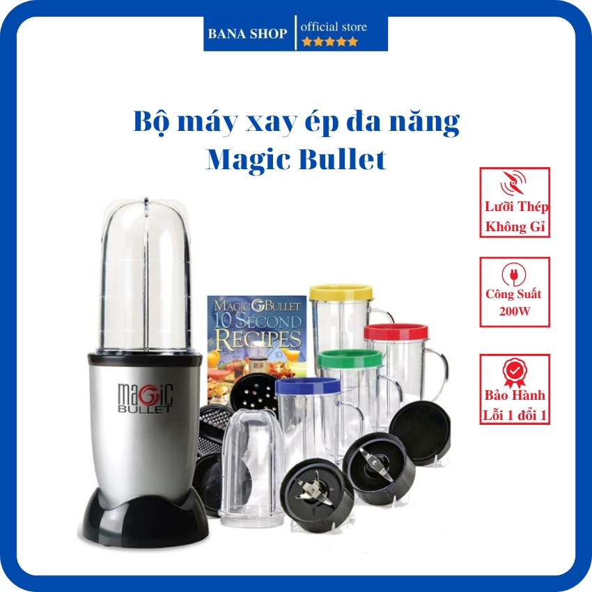 Bộ máy xay sinh tố đa năng Magic Bullet 21 chi tiết, máy xay ép đa năng tiện lợi
