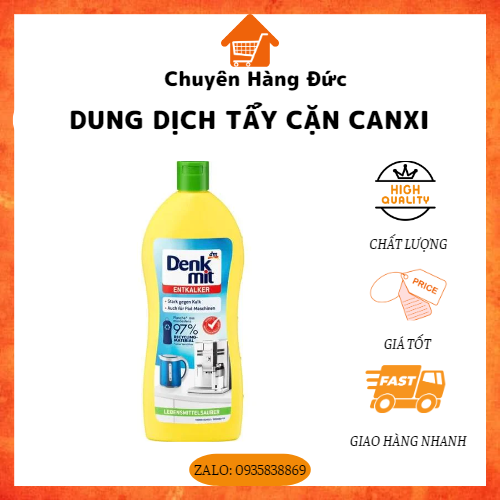 Dung dịch tẩy khử cặn canxi, vôi trong ấm nước, bình siêu tốc, máy pha cà phê Entkalker 250ml/ 1 chai